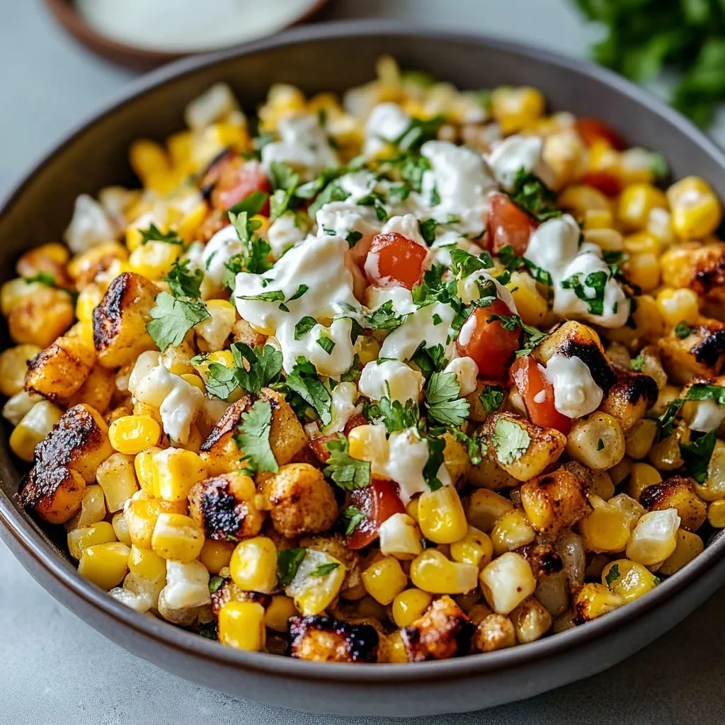 Street Corn Hähnchen Reis Bowl
