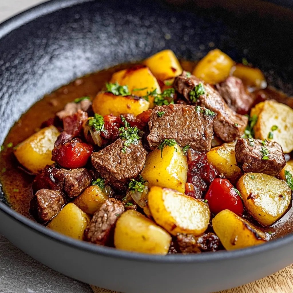 Kartoffelpfanne mit Hackfleisch