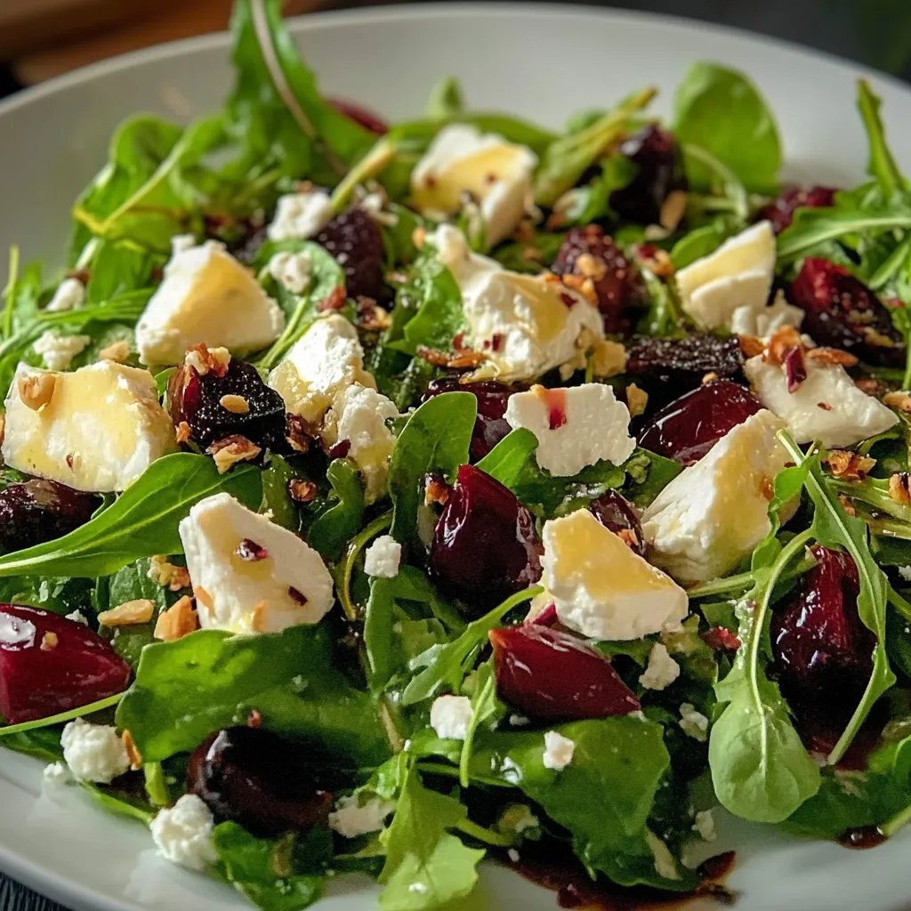 Feldsalat und Schafskäse mit Himbeerdressing