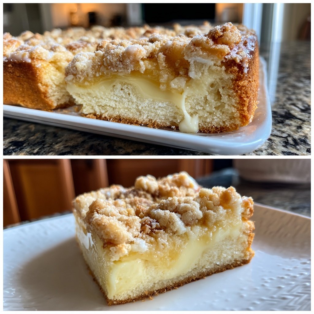 Streuselkuchen Mit Vanillepudding