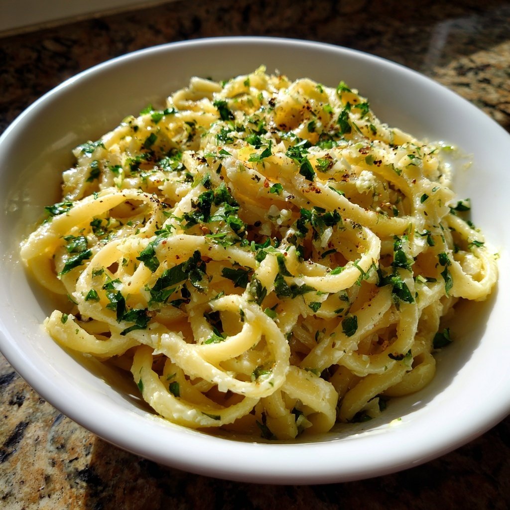 Schnell & Einfach 15-Minuten Knoblauchpasta