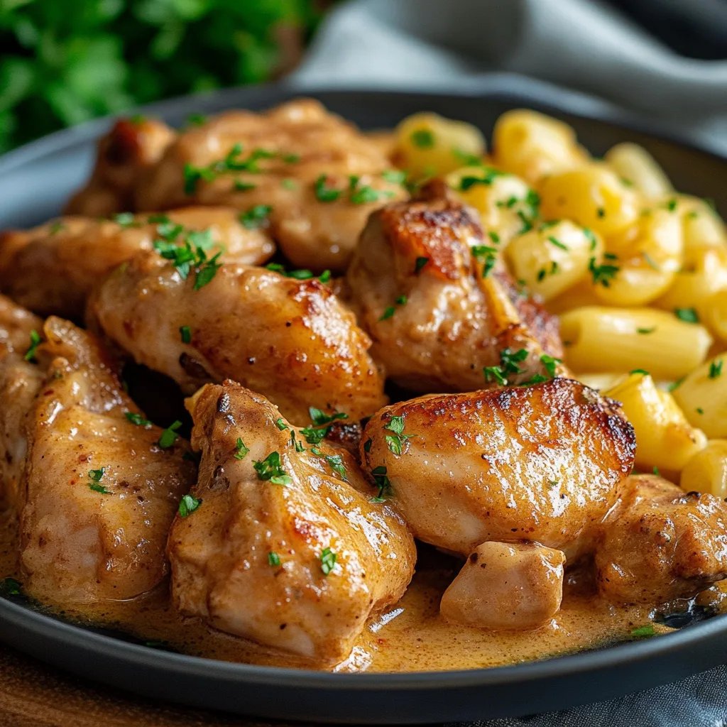 Hähnchengeschnetzeltes ohne Pilze