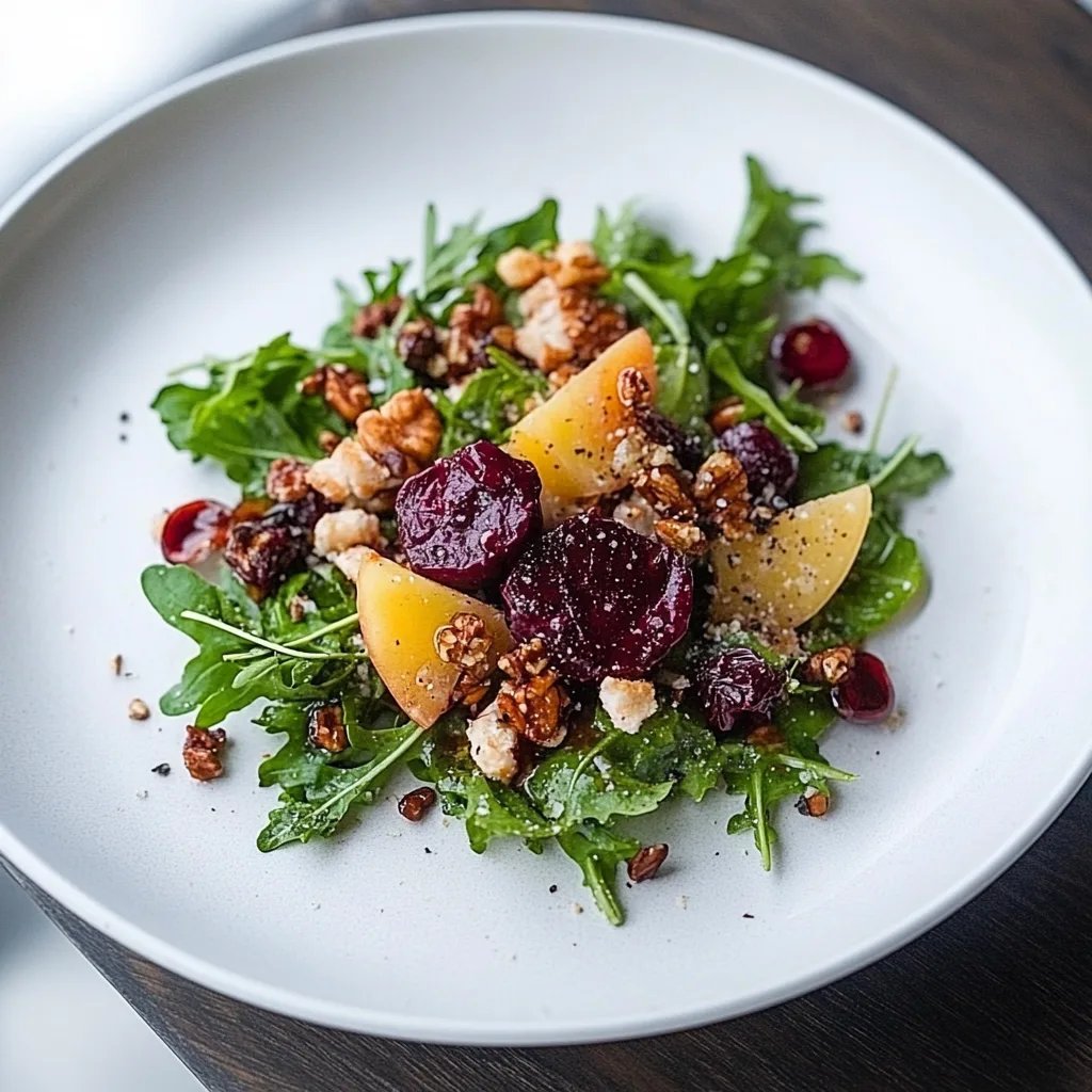 Winter-Salat mit karamellisierten Maronen