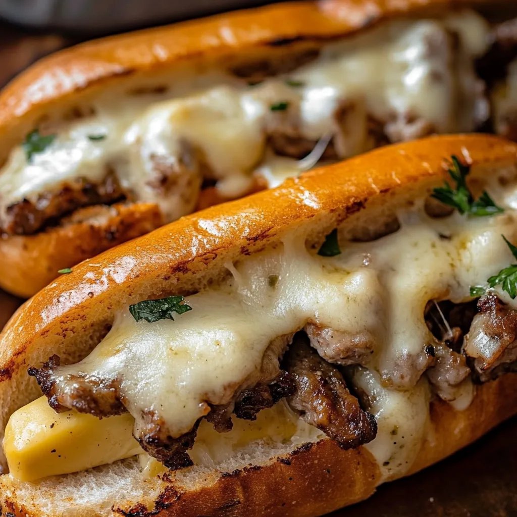 Hähnchen Cheesesteaks