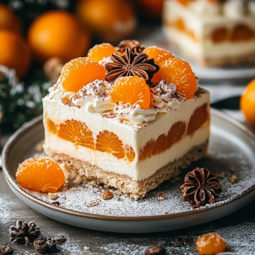 Weihnachts-Tiramisu mit Mandarinen