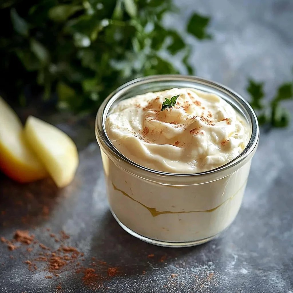 Cremige Zimtcreme mit Apfelmus