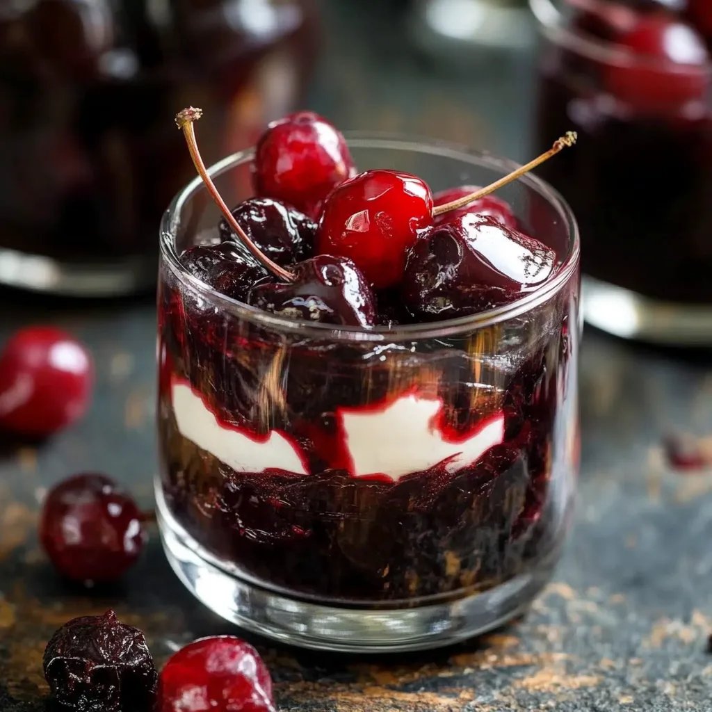 Schwarzwälder Kirsch im Glas