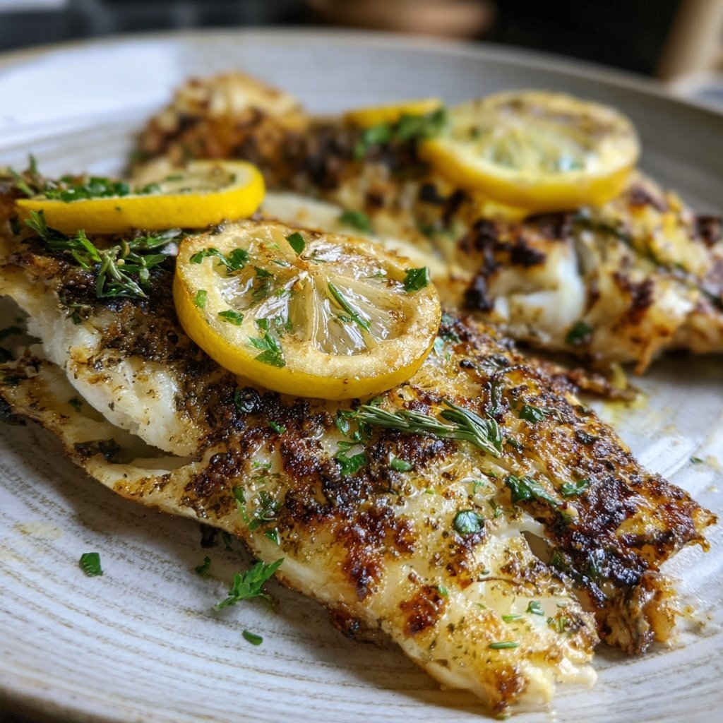 Gesund & Leicht Zitronen-Gegrillter Fisch