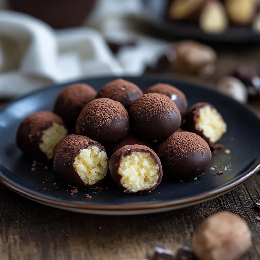 Süße Marzipankartoffeln mit Marzipan & Kakao