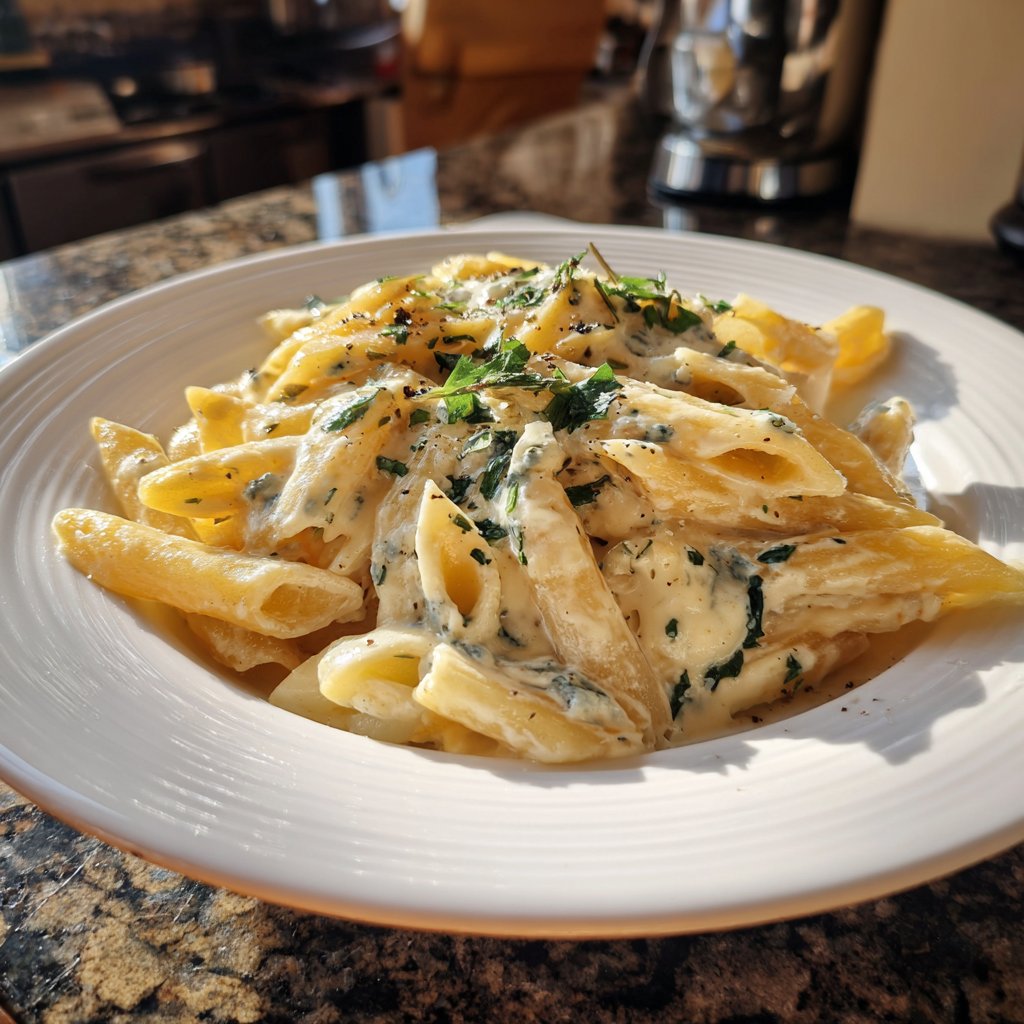 Penne mit Gorgonzola und Birne