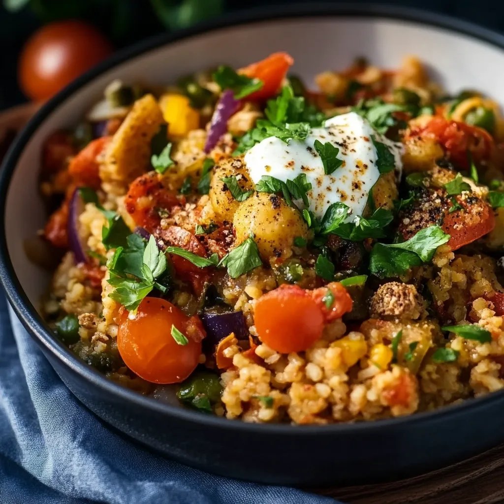 Bunte Gemüse-Hirse-Pfanne