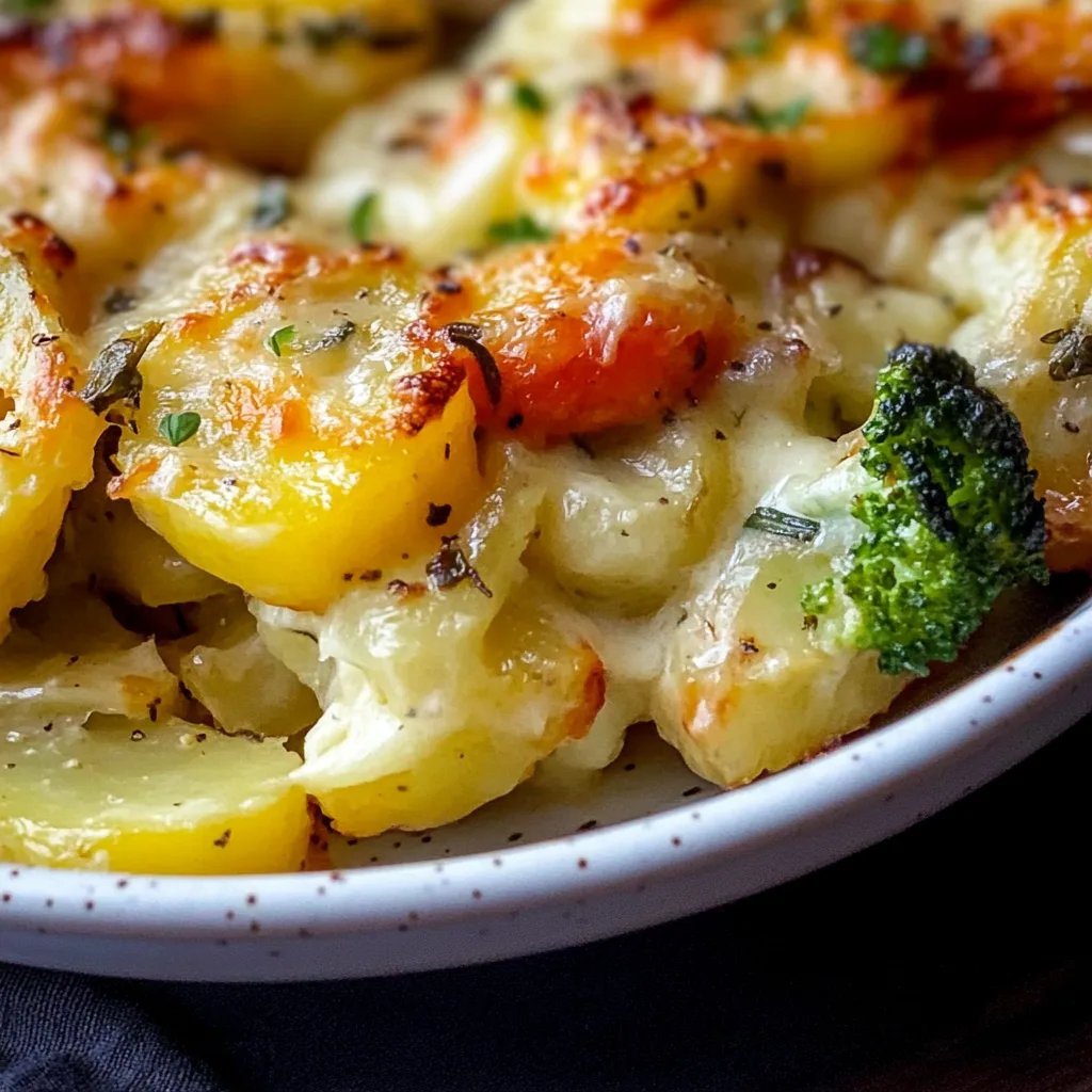 Bunter Gemüseauflauf mit Kartoffeln