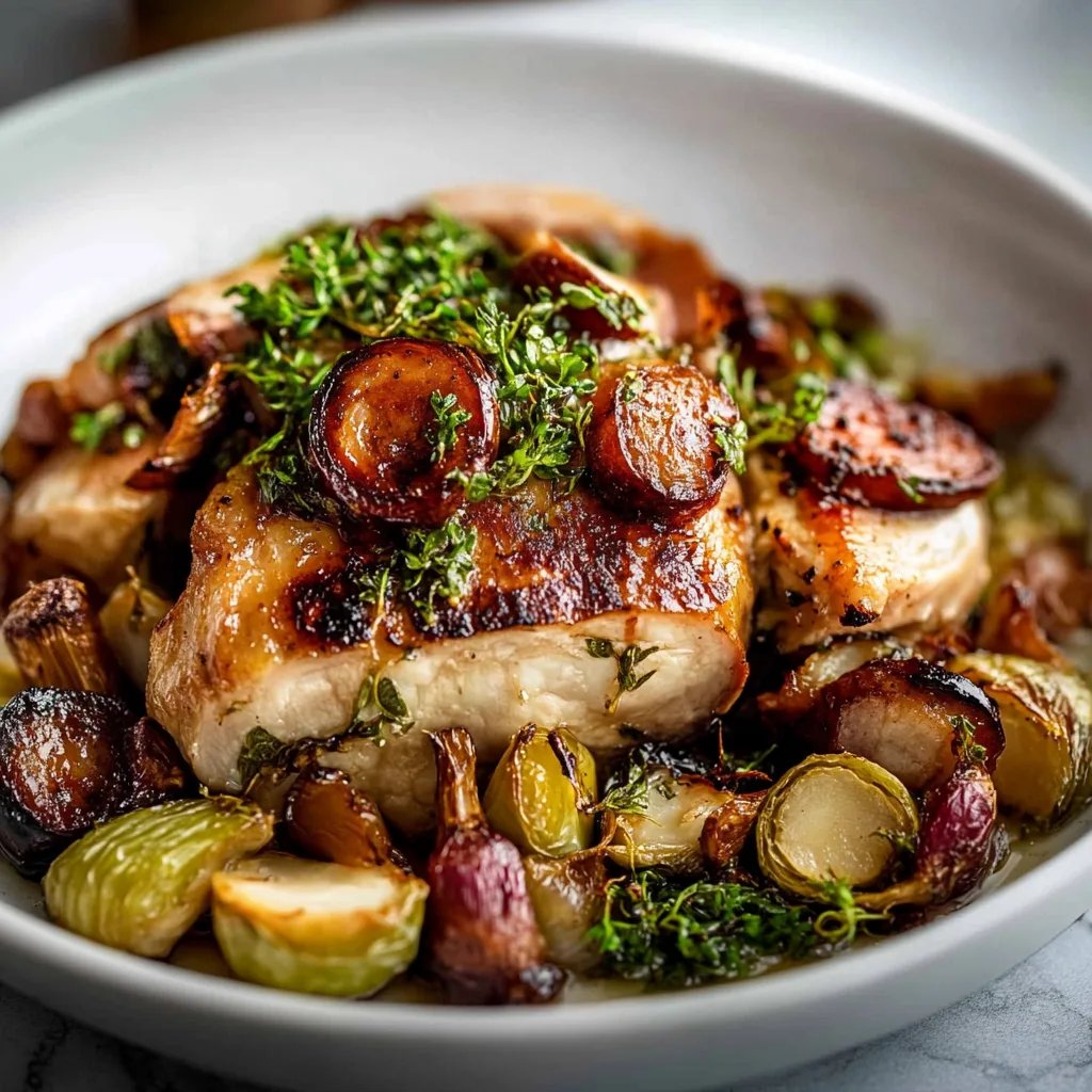 Geröstete Rosenkohl mit Rinderschinken-Delikatesse