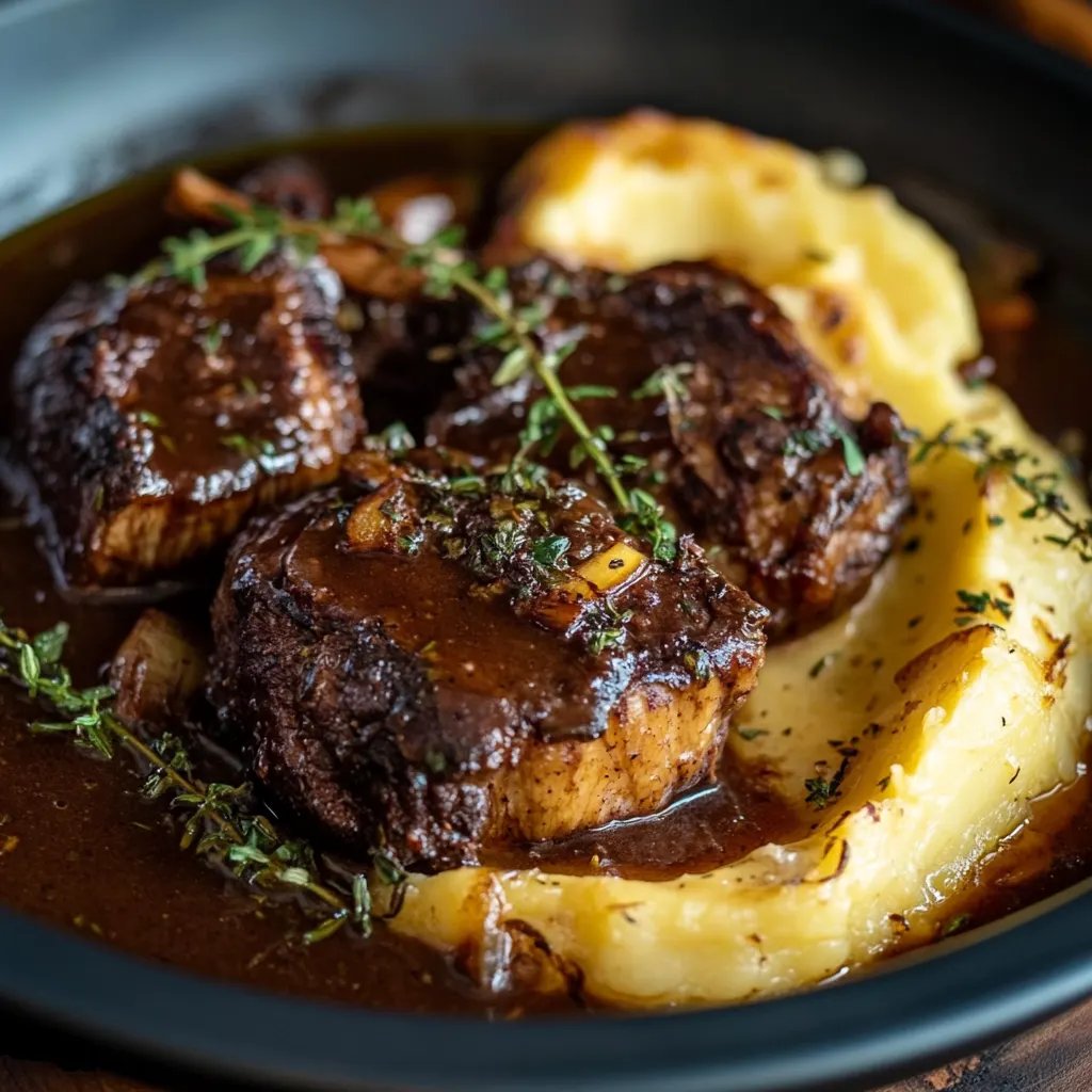 Geschmorte Rinderbäckchen aus dem Backofen