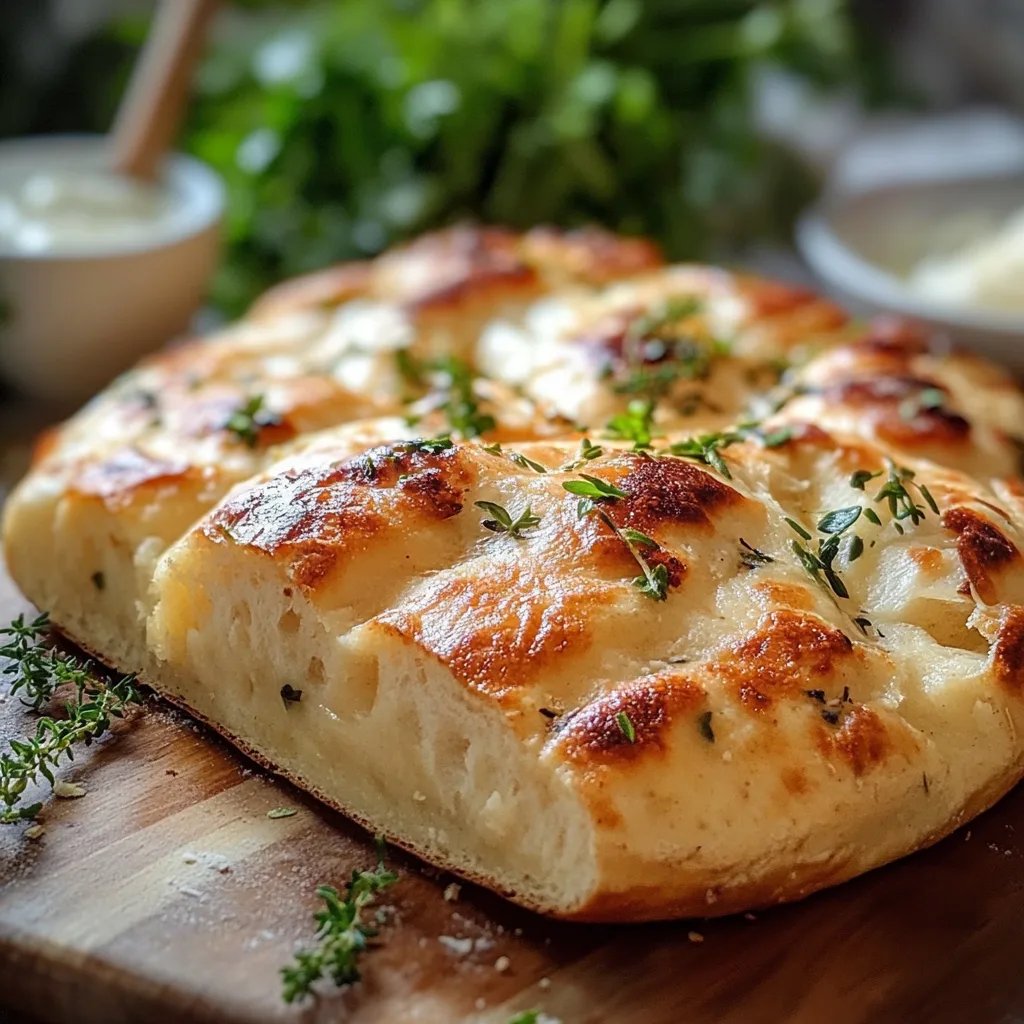 Hüttenkäse-Fladenbrot