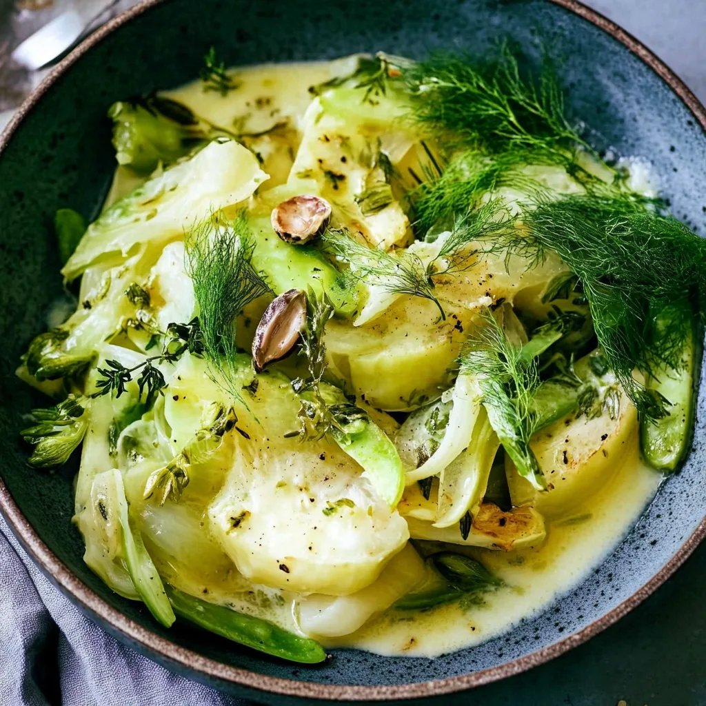 Gebratener Fenchel mit Senfrahm